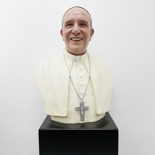 교황, francis, pope, bust, 흉상, 반신상, 조각상